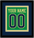 Notre Dame Basketball Name & Number - Alternate Green (2016-2017) - Double Mat 3