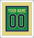 Notre Dame Basketball Name & Number - Alternate Green (2016-2017) - Double Mat 4