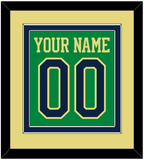 Notre Dame Basketball Name & Number - Alternate Green (2016-2017) - Double Mat 4