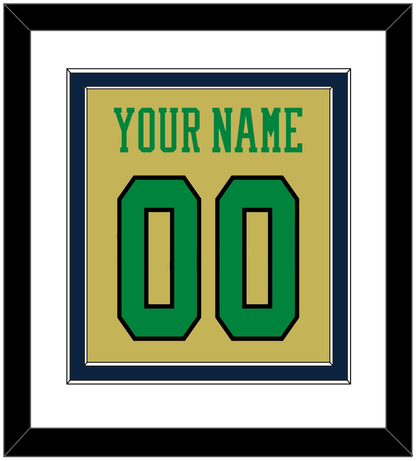Notre Dame Basketball Name & Number - Alternate Gold (2014-2015) - Signature Tier 1