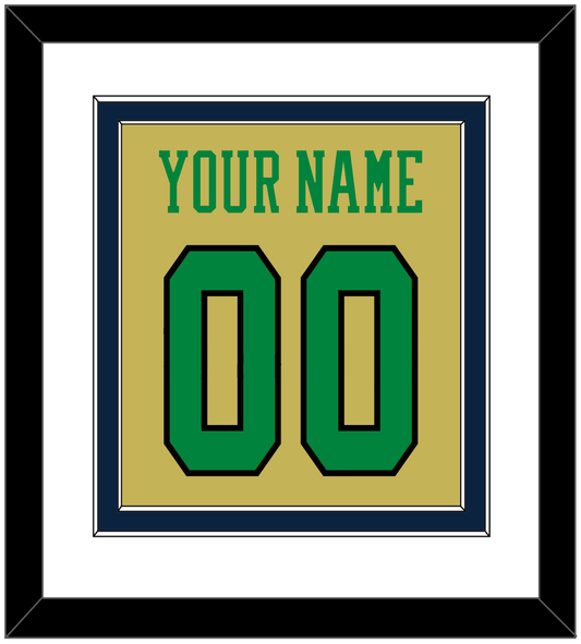 Notre Dame Basketball Name & Number - Alternate Gold (2014-2015) - Signature Tier 1
