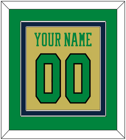 Notre Dame Basketball Name & Number - Alternate Gold (2014-2015) - Signature Tier 3