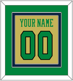 Notre Dame Basketball Name & Number - Alternate Gold (2014-2015) - Double Mat 3