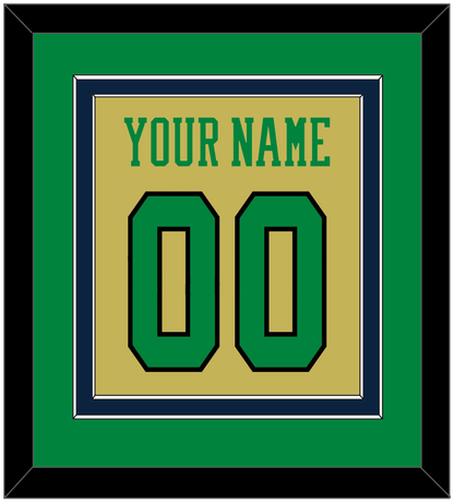 Notre Dame Basketball Name & Number - Alternate Gold (2014-2015) - Signature Tier 3