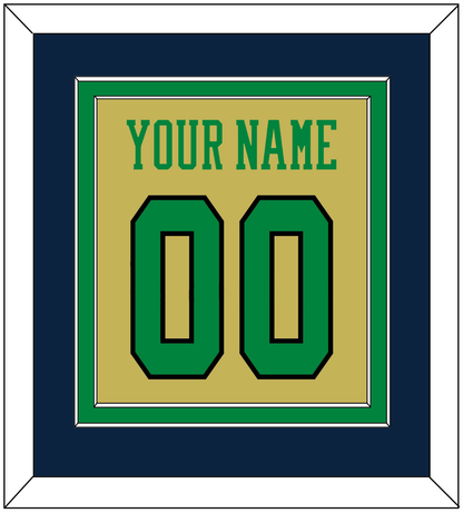 Notre Dame Basketball Name & Number - Alternate Gold (2014-2015) - Signature Tier 4