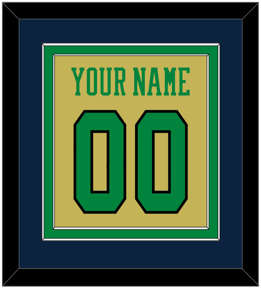 Notre Dame Basketball Name & Number - Alternate Gold (2014-2015) - Signature Tier 4
