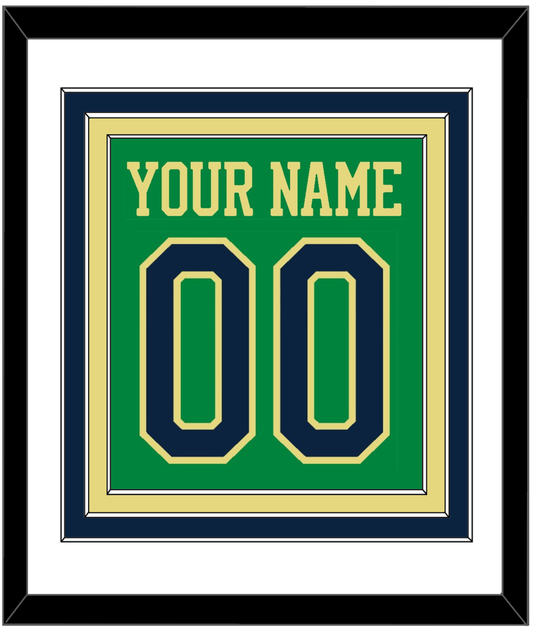 Notre Dame Basketball Name & Number - Alternate Green (2016-2017) - Premier Tier 1