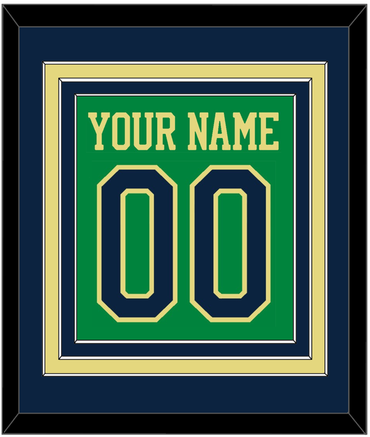 Notre Dame Basketball Name & Number - Alternate Green (2016-2017) - Premier Tier 2