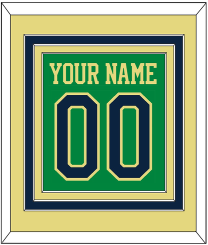 Notre Dame Basketball Name & Number - Alternate Green (2016-2017) - Premier Tier 3