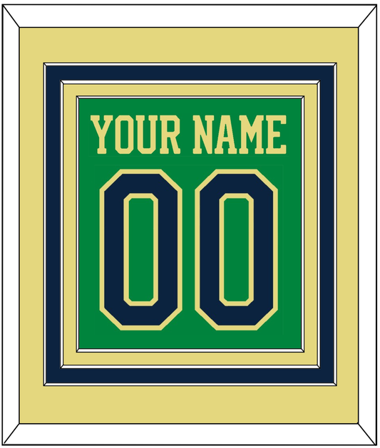 Notre Dame Basketball Name & Number - Alternate Green (2016-2017) - Premier Tier 3
