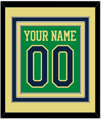 Notre Dame Basketball Name & Number - Alternate Green (2016-2017) - Premier Tier 3