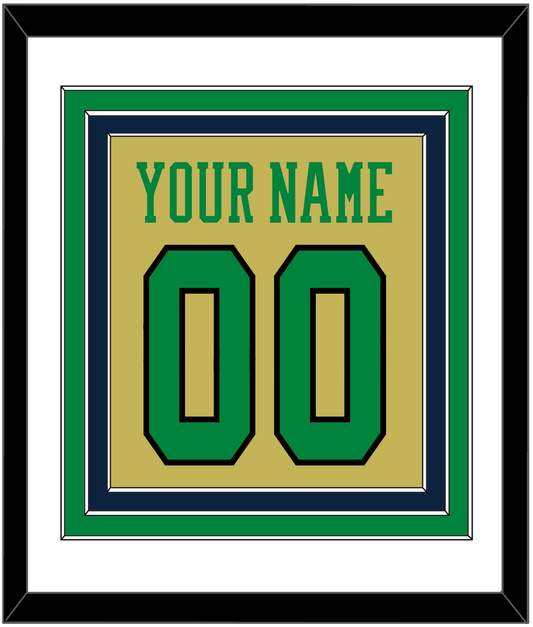 Notre Dame Basketball Name & Number - Alternate Gold (2014-2015) - Premier Tier 1