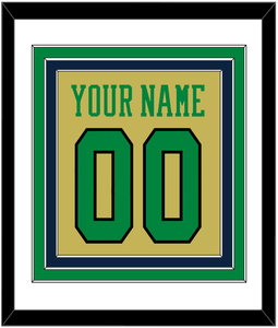 Notre Dame Basketball Name & Number - Alternate Gold (2014-2015) - Triple Mat 1