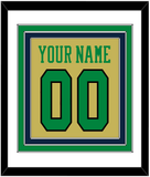 Notre Dame Basketball Name & Number - Alternate Gold (2014-2015) - Triple Mat 1