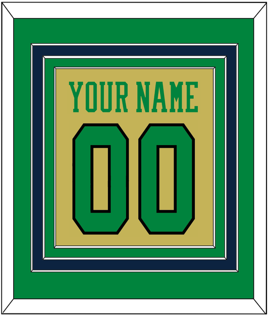 Notre Dame Basketball Name & Number - Alternate Gold (2014-2015) - Premier Tier 2