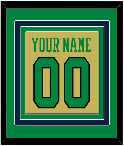 Notre Dame Basketball Name & Number - Alternate Gold (2014-2015) - Premier Tier 2