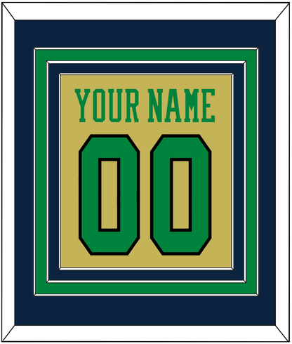 Notre Dame Basketball Name & Number - Alternate Gold (2014-2015) - Premier Tier 4