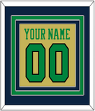 Notre Dame Basketball Name & Number - Alternate Gold (2014-2015) - Triple Mat 4