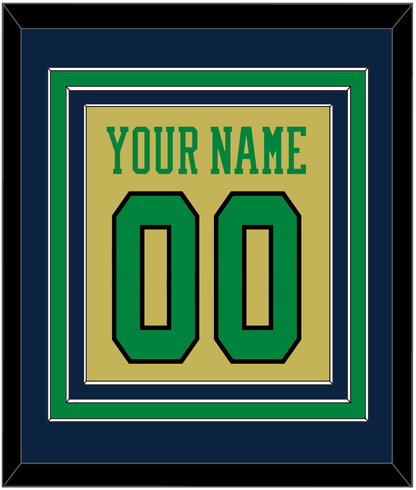 Notre Dame Basketball Name & Number - Alternate Gold (2014-2015) - Premier Tier 4