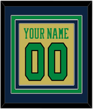 Notre Dame Basketball Name & Number - Alternate Gold (2014-2015) - Triple Mat 4