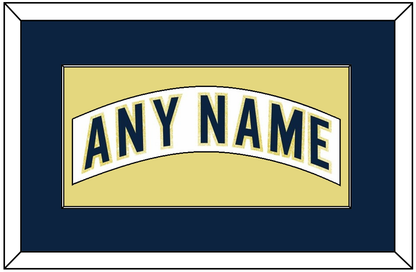 Notre Dame Hockey Nameplate - Home White - Essential Tier 2