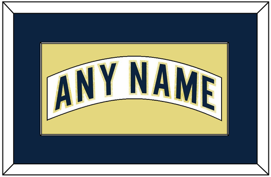 Notre Dame Hockey Nameplate - Home White - Essential Tier 2