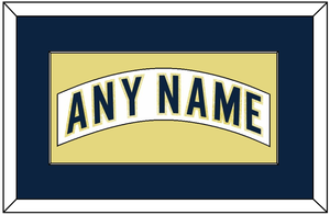 Notre Dame Hockey Nameplate - Home White - Single Mat 2