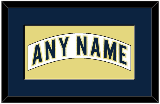 Notre Dame Hockey Nameplate - Home White - Essential Tier 2