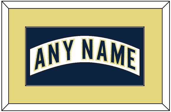 Notre Dame Hockey Nameplate - Home White - Single Mat 3