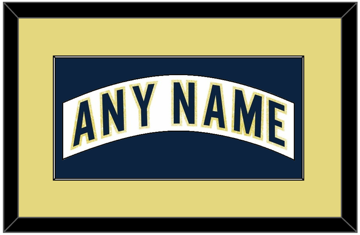 Notre Dame Hockey Nameplate - Home White - Essential Tier 3