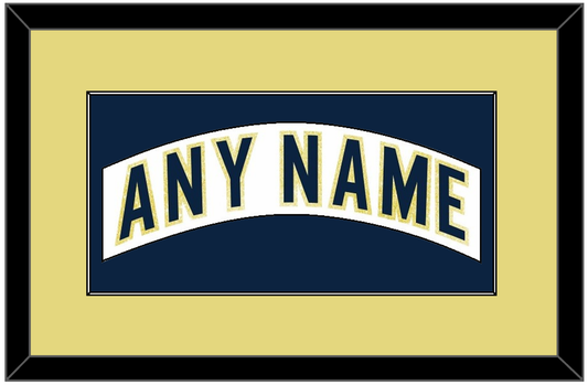 Notre Dame Hockey Nameplate - Home White - Essential Tier 3