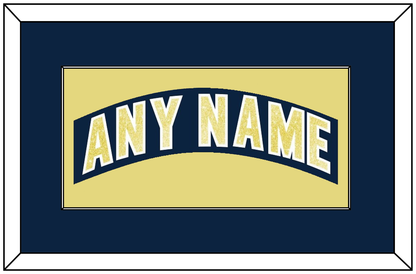 Notre Dame Hockey Nameplate - Road Blue - Essential Tier 2