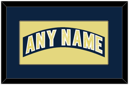 Notre Dame Hockey Nameplate - Road Blue - Essential Tier 2