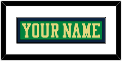 Notre Dame Hockey Nameplate - Alternate Green (2015) - Essential Tier 1