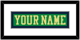 Notre Dame Hockey Nameplate - Alternate Green (2015) - Single Mat 1