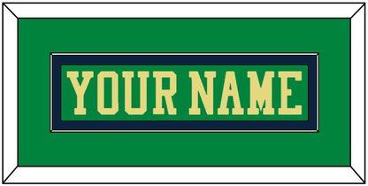 Notre Dame Hockey Nameplate - Alternate Green (2015) - Essential Tier 2