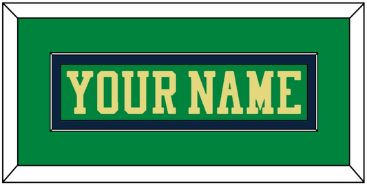 Notre Dame Hockey Nameplate - Alternate Green (2015) - Essential Tier 2
