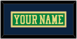 Notre Dame Hockey Nameplate - Alternate Green (2015) - Single Mat 3