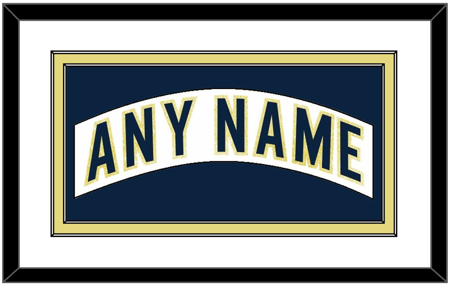 Notre Dame Hockey Nameplate - Home White - Signature Tier 1