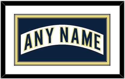 Notre Dame Hockey Nameplate - Home White - Signature Tier 1