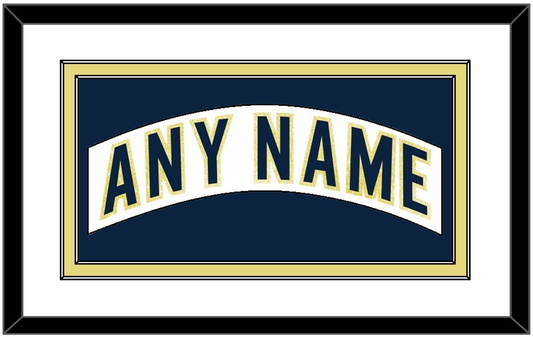 Notre Dame Hockey Nameplate - Home White - Signature Tier 1