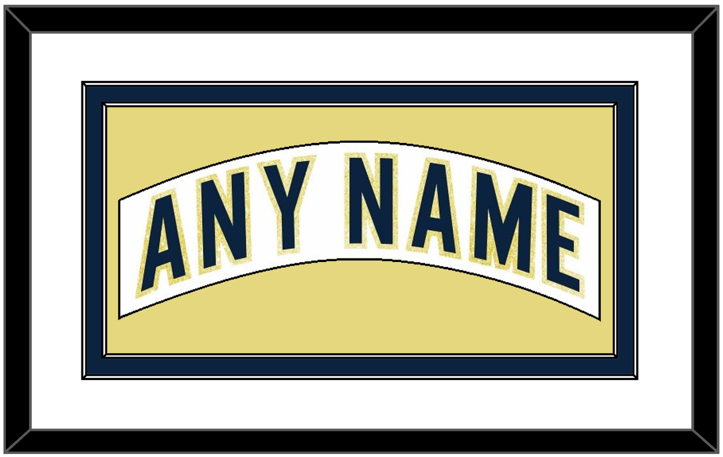 Notre Dame Hockey Nameplate - Home White - Signature Tier 2