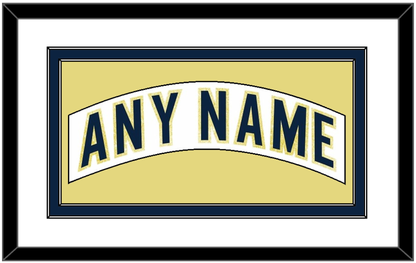 Notre Dame Hockey Nameplate - Home White - Signature Tier 2