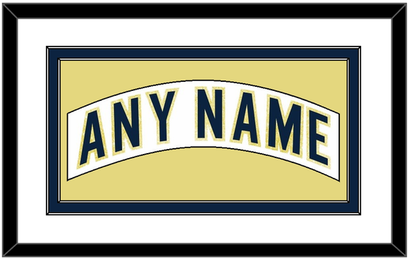 Notre Dame Hockey Nameplate - Home White - Double Mat 2