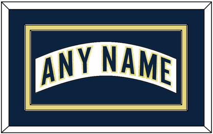 Notre Dame Hockey Nameplate - Home White - Signature Tier 3