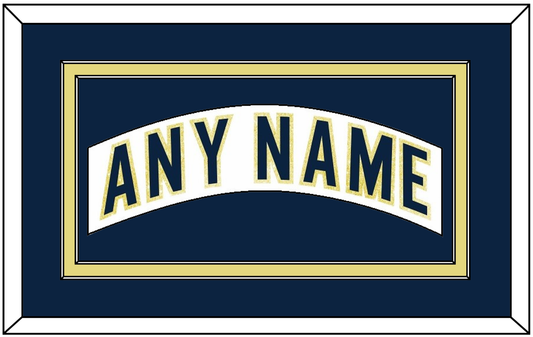 Notre Dame Hockey Nameplate - Home White - Signature Tier 3