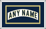 Notre Dame Hockey Nameplate - Home White - Double Mat 3