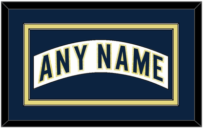 Notre Dame Hockey Nameplate - Home White - Signature Tier 3