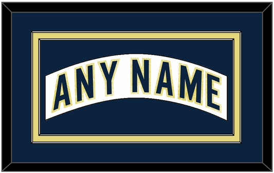 Notre Dame Hockey Nameplate - Home White - Signature Tier 3