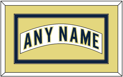 Notre Dame Hockey Nameplate - Home White - Signature Tier 4